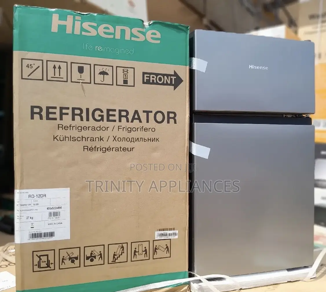 Hisense 120l Double Door Mini Refrigerator Top Freezer