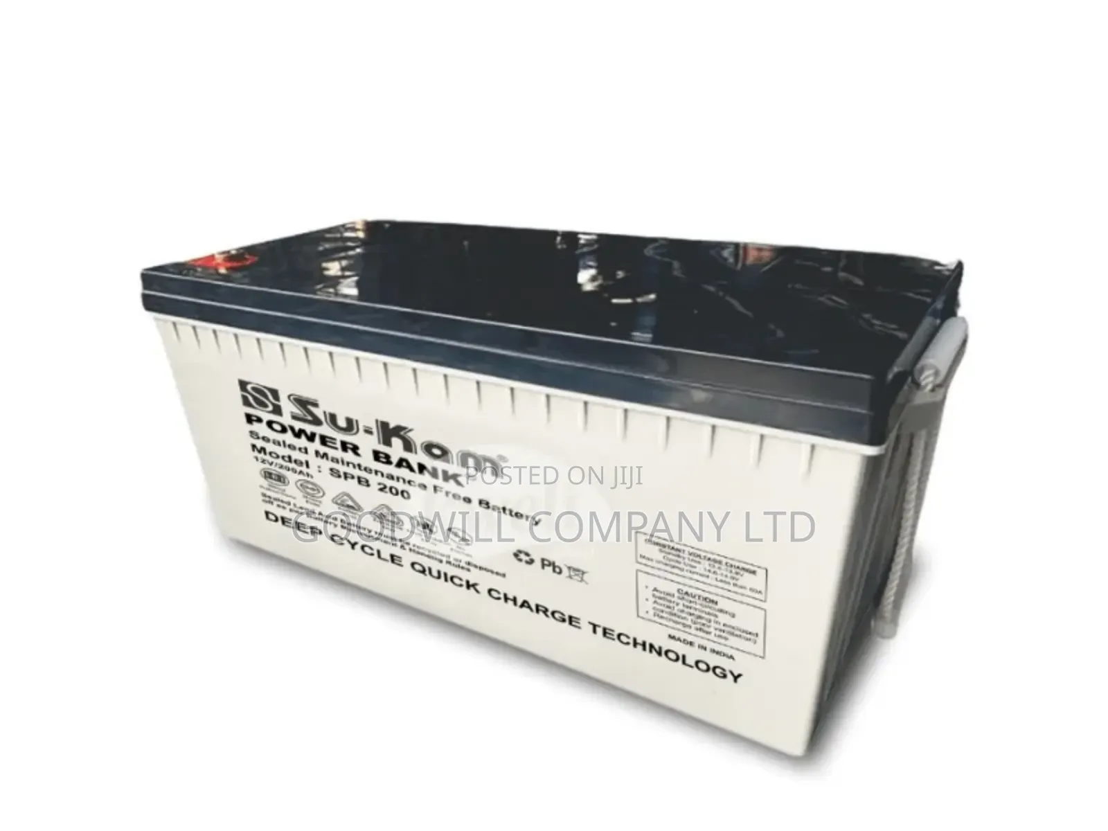Sukam 200AH 12V 2.4kwh Maintenance-Free Battery SPB200