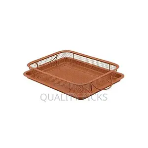 2-Pc Nonstick Oven Air Fryer Crisp Baking Pan/Tray Mesh