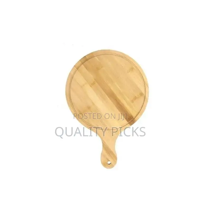 25cm Wooden Serving Pizza Platetray,Chopping Board,Brown.