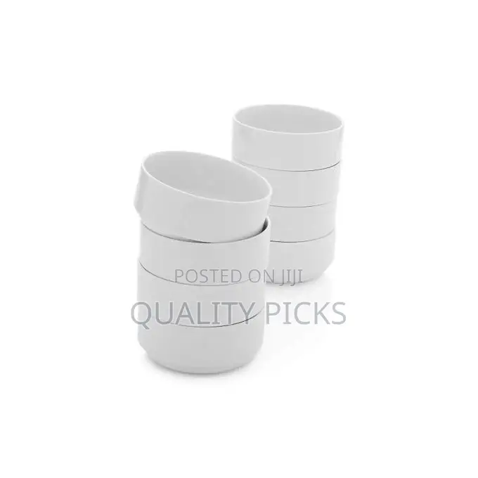 6 PCS of Sauce Food, Soup Cereal Serving Bowls - White
