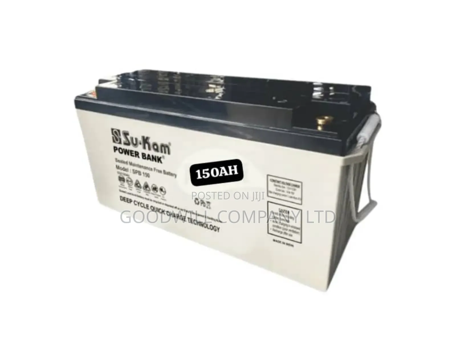 Su-Kam 150AH 12V 1.8kwh Sealed Maintenance-Free Battery