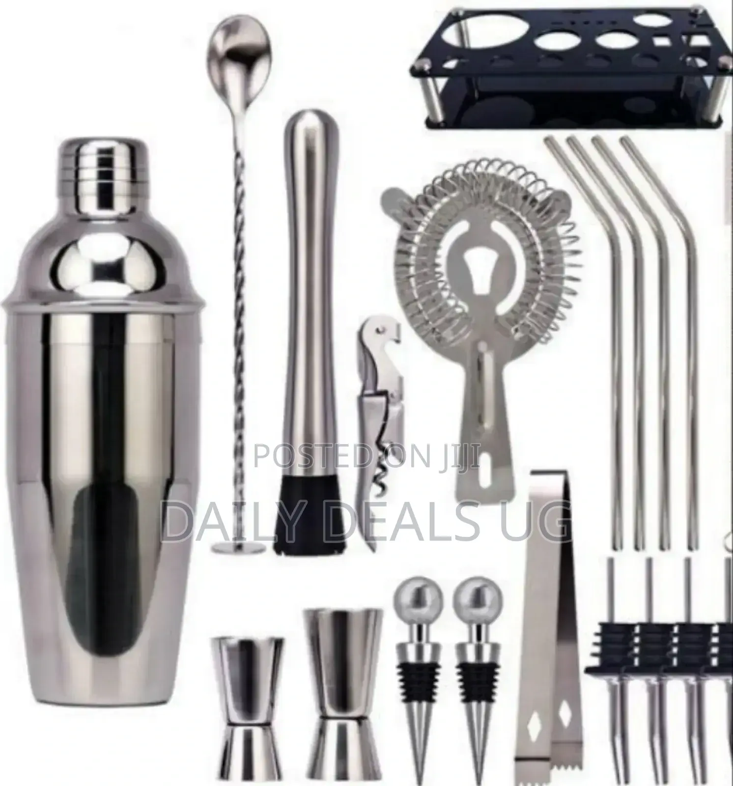 Stainless Steel Cocktail Shaker Bottle Set