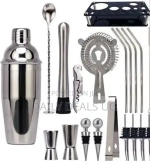 Stainless Steel Cocktail Shaker Bottle Set
