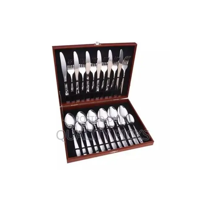 24 Piece Cutlery Set of Spoons, Forks Knives