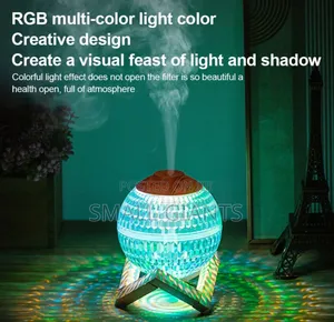 Crystal Ball Humidifier With Wooden Stand