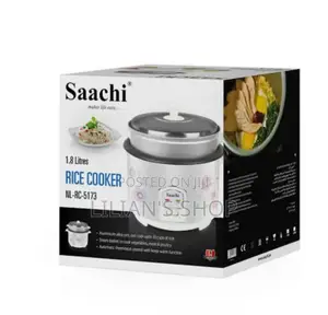 1.8L Saachi Electric Rice Cooker With Steamer Basket