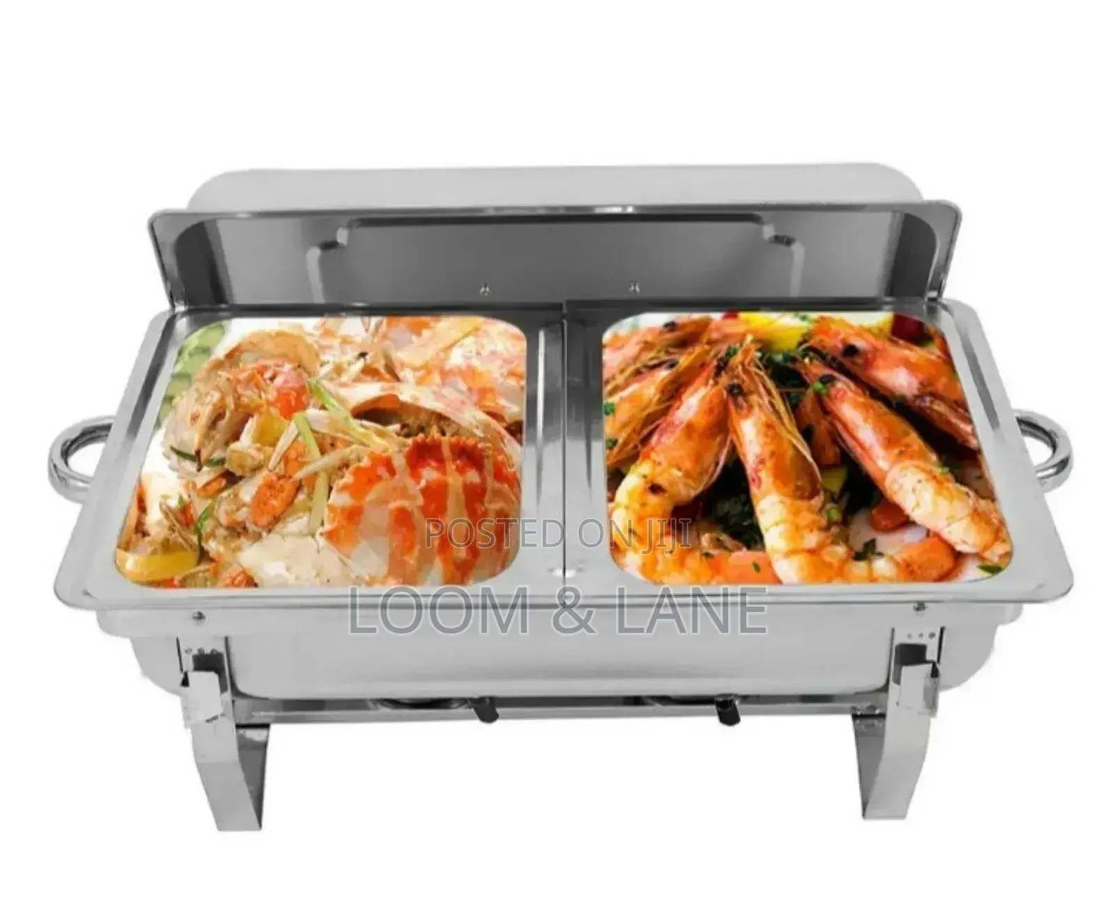 Double Stainless Steel Chafting Food Dish
