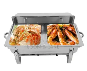 Double Stainless Steel Chafting Food Dish