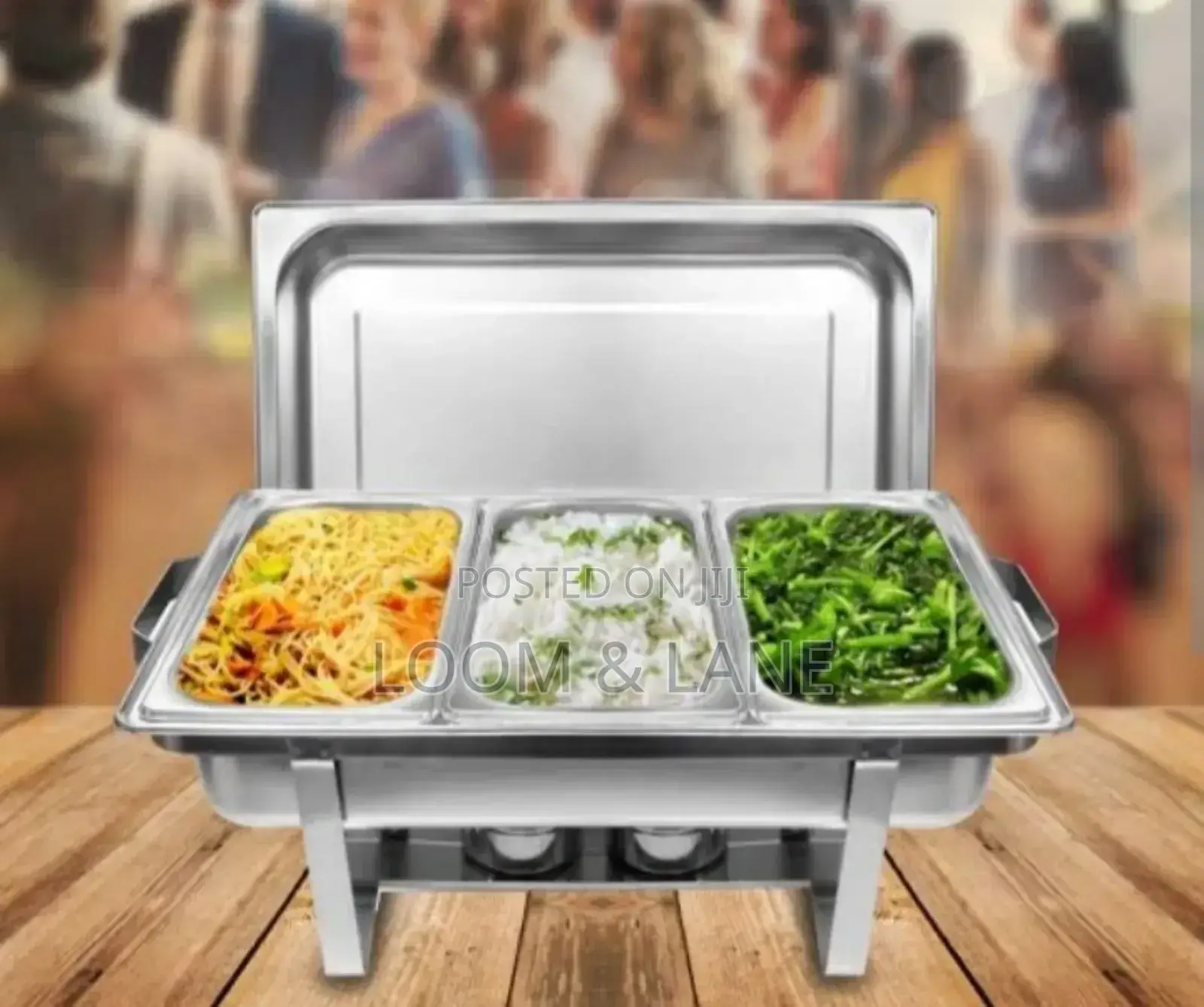 11L Tripple (3)Compartment Chafting/Serving Dish