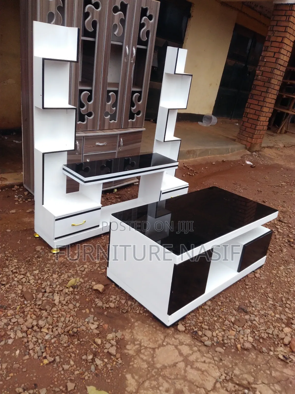 Tv Stand and Center Table White and Black Available