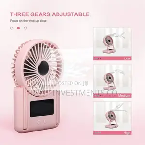 Photo - Battery Operated Fan,Rechargeable Handheld Small Fan