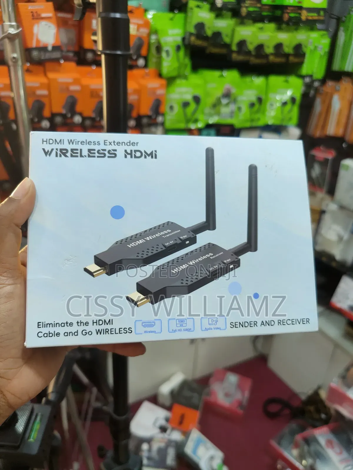 50m Wireless HDMI Extender 1080p Transmitter Receiver