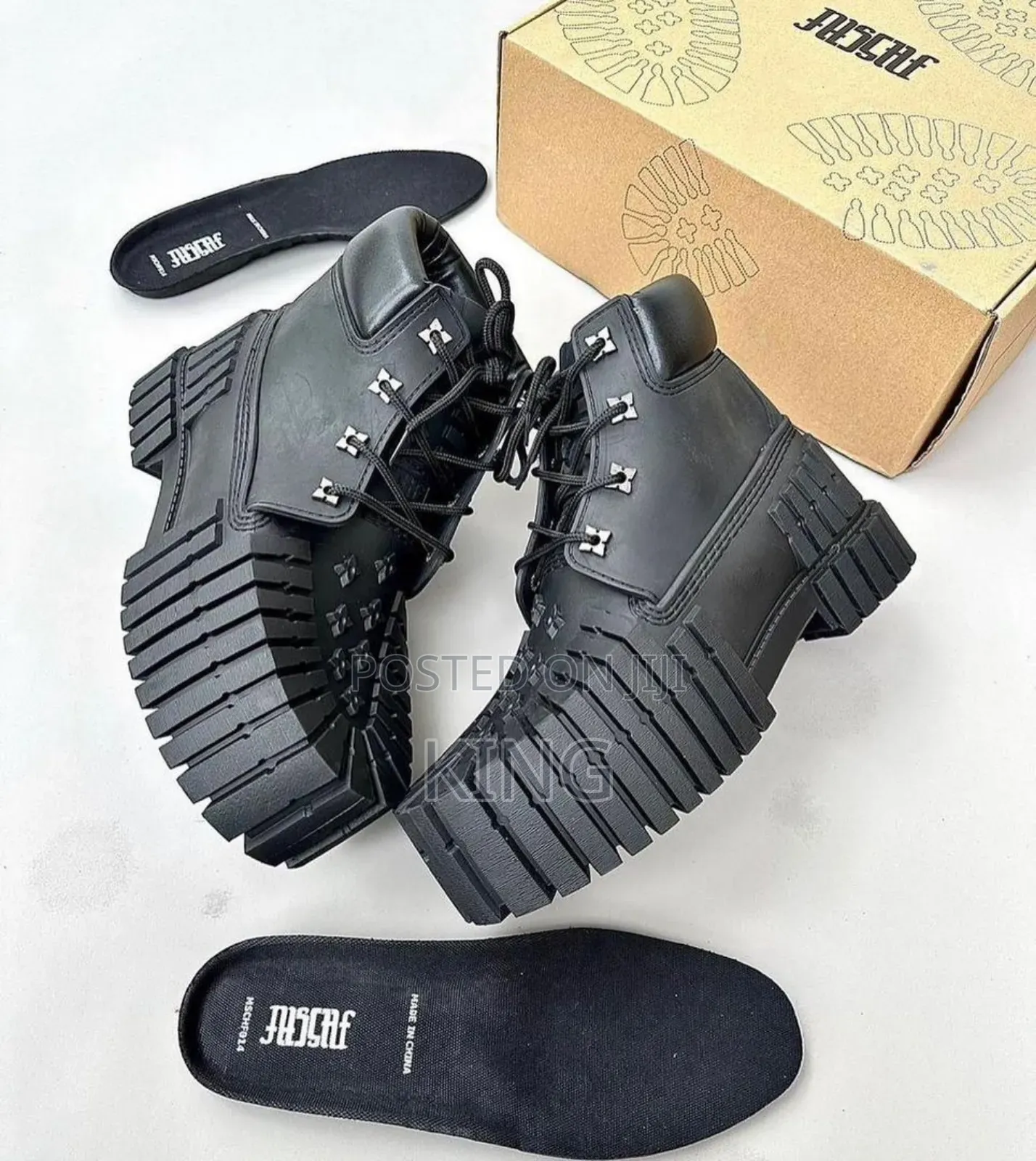 MSCHF 2×4 Black
Suited, Booted, and Extruded Boots