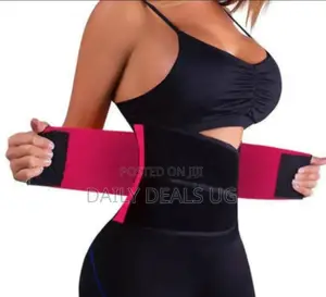 Pink and Black Woman Waist Trainer