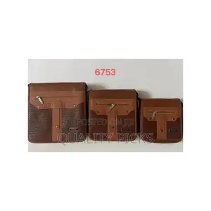 Deng Gao 3 Piece Business Custom Shoulder Sidebags- Brown