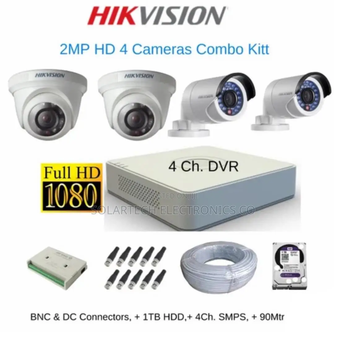 4 Channel CCTV Camera Kit MJK