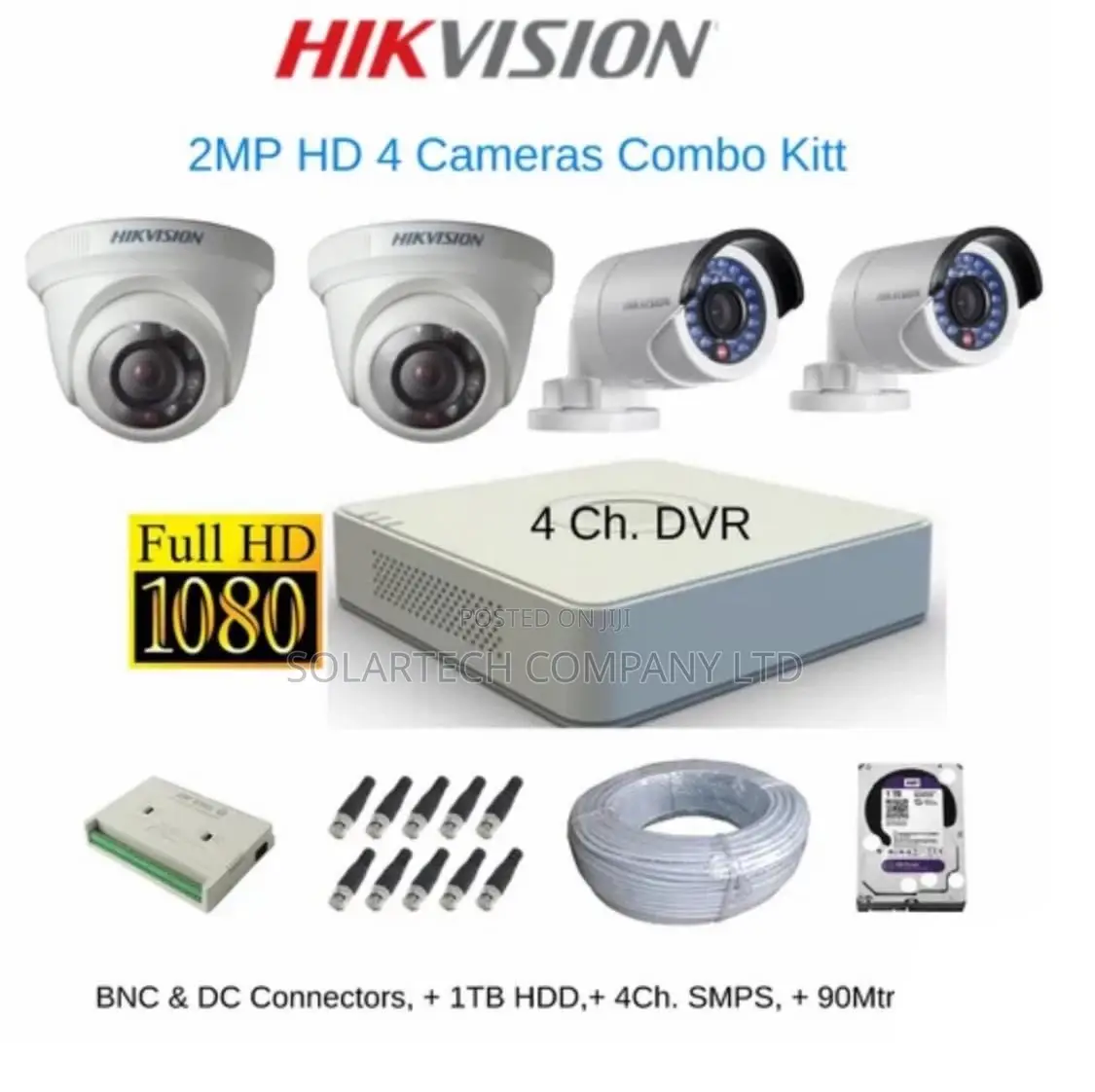 4 Channel CCTV Camera Kit MJK