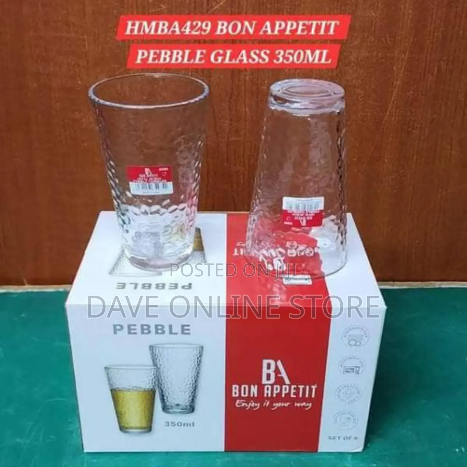 Lumiinarc Pebble Glass 350ml Bon Appetit 6pcs Luminarc