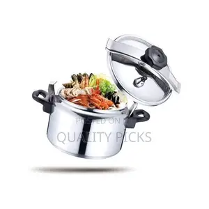 HTH 7L HTH Pressure Cooker Saucepan - Silver.