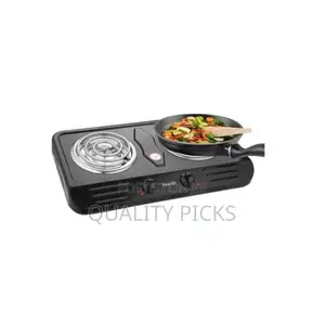 Saachi Double Burner Hot Plate With Thermostat Control