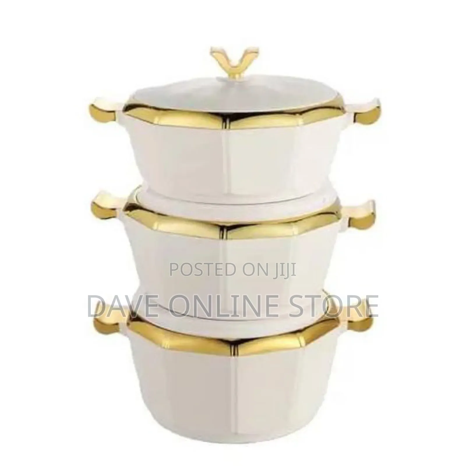 3 Pieces of Elegant Thermal Casserole Serving Dishes