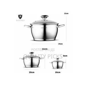 Kaisa Villa 6 Pieces of Stainless Steel Saucepans Cookware