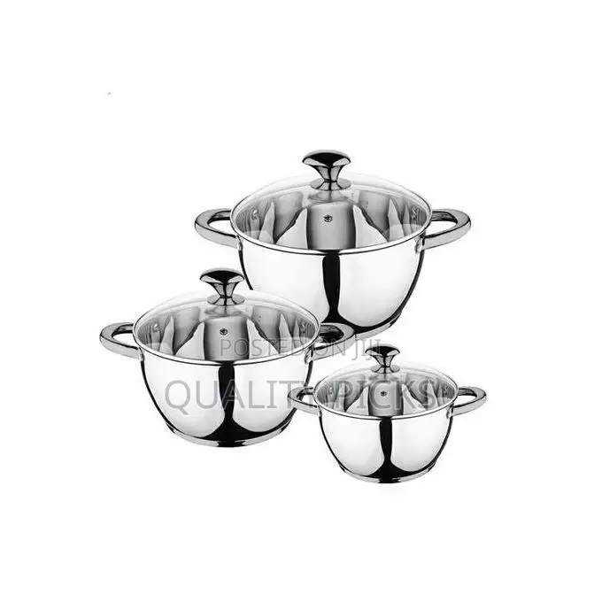 Kaisa Villa 6 Pieces of Stainless Steel Saucepans Cookware