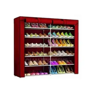 12 Layer Foldable Collapsible Shoe Rack Storage Organizer