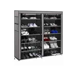 12 Layer Foldable Collapsible Shoe Rack Storage Organizer