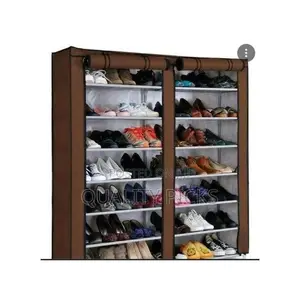 12 Layer Foldable Collapsible Shoe Rack Storage Organizer