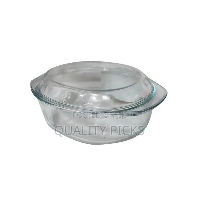 3 Pieces of Oval Tempered Glass Caserole Serving Dishes
