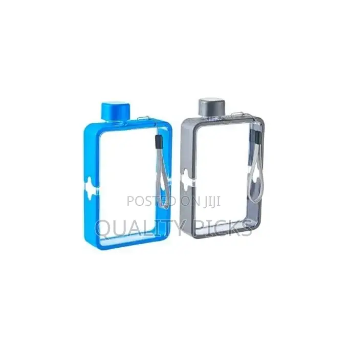 380ml Flat Water Bottle Memo Notebook Travel Water Bottle