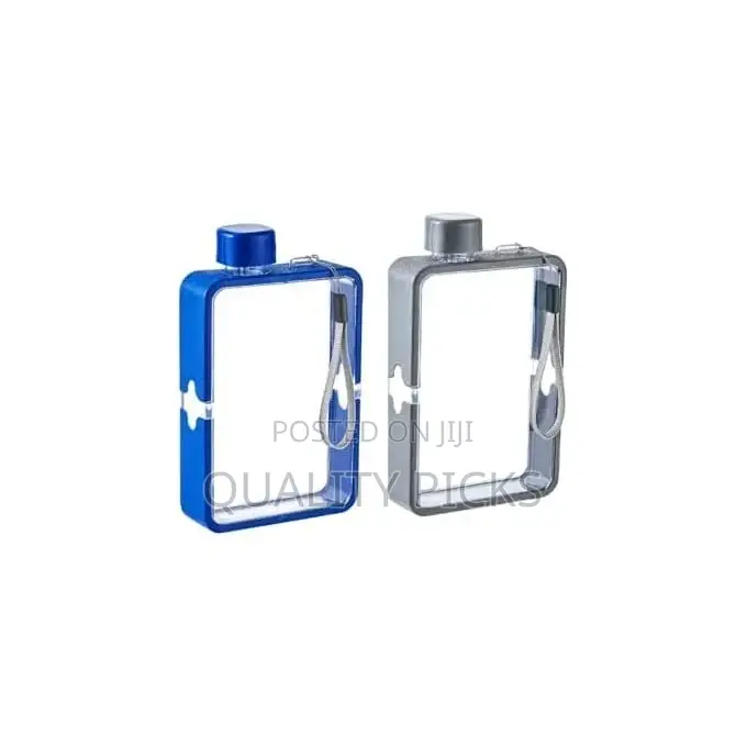 380ml Flat Water Bottle Memo Notebook Travel Water Bottle