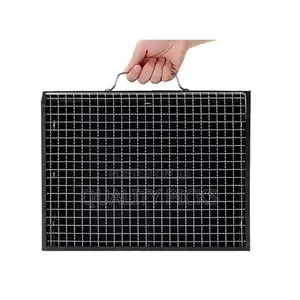 BBQ Portable Foldable Charcoal Barbecue Grill - Black