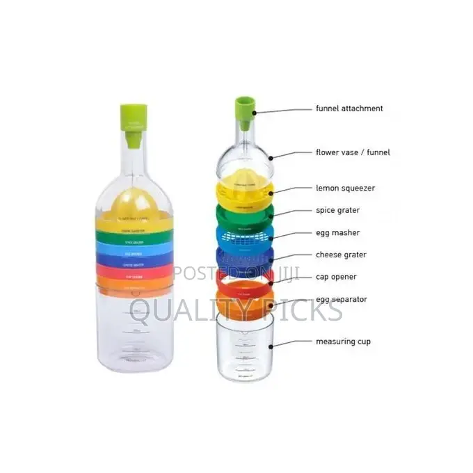 8 in 1 Kitchen Tool Set Multipurpose Bottle - Multi-Color