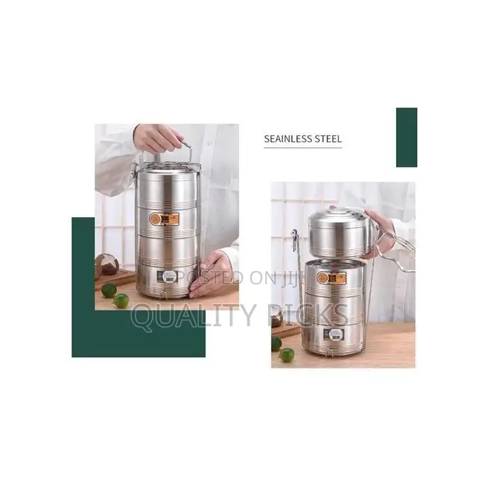 Stainless Steel 16 CM Air Tight 4 Layers Food Lunch Box
