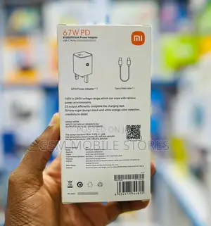 Xiaomigan 67w PD 1C Adapter Charge Laptops/Phones Fastcharge