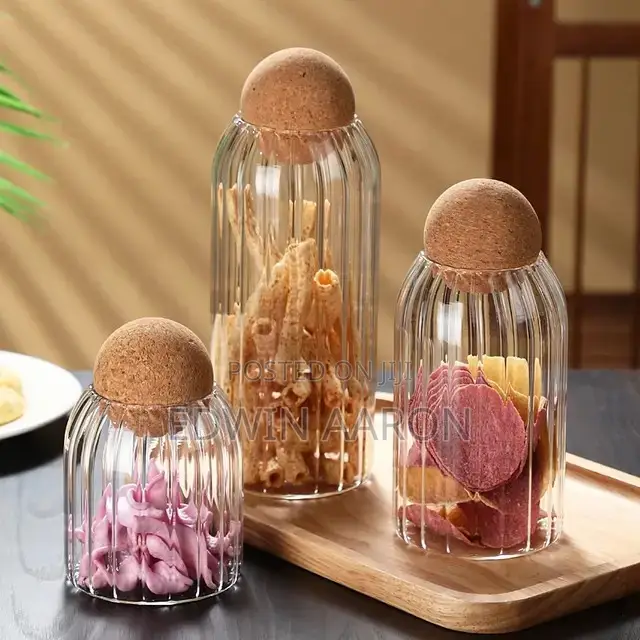 3pcs Broscillicate Jars With Ball Lids