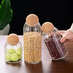 3pcs Broscillicate Jars With Ball Lids