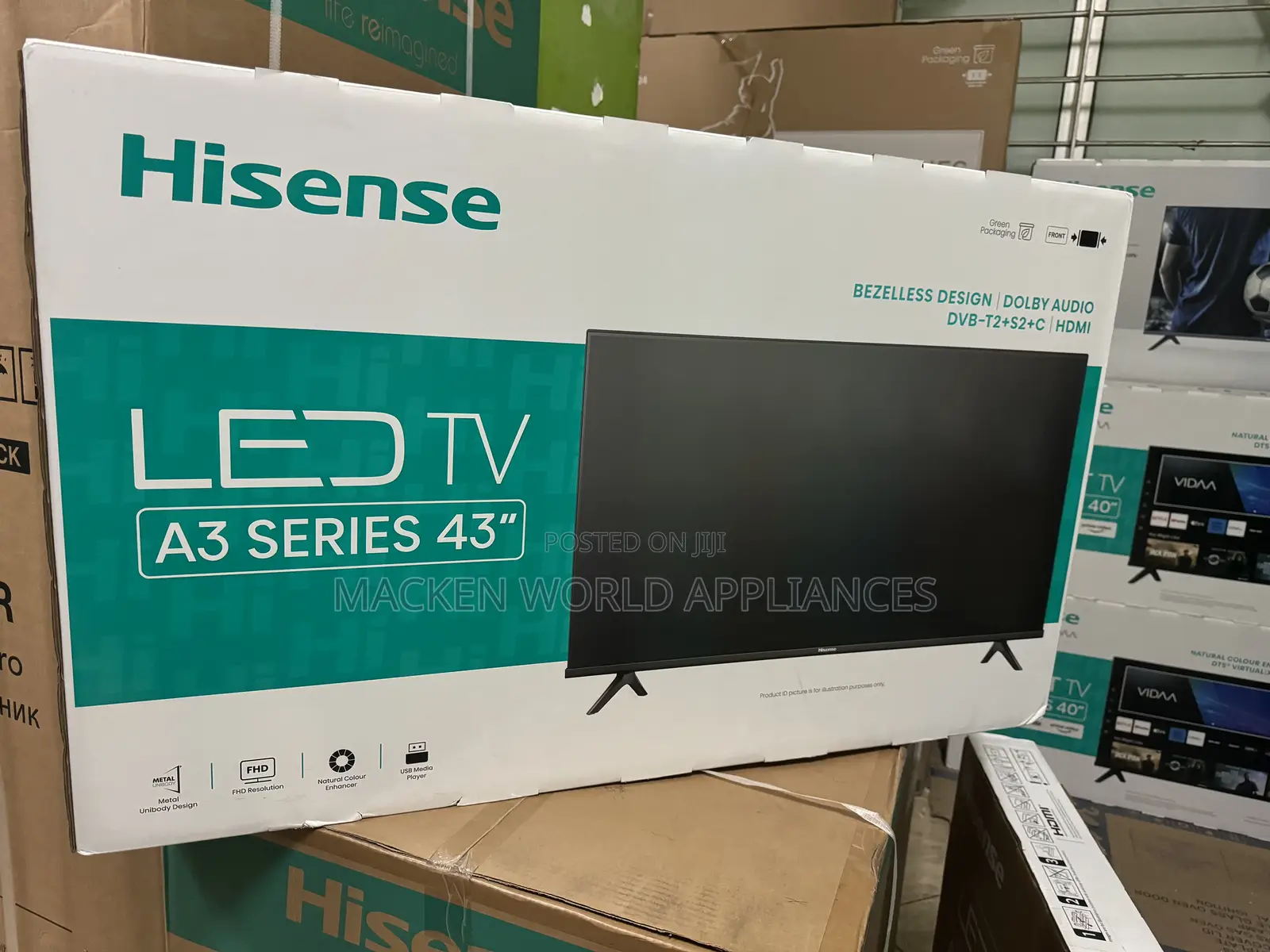 HISENSE 43 Digital Free to Air With Satellite Receiver New