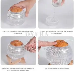 Crystal-Wood Ball Mini Air Humidifier