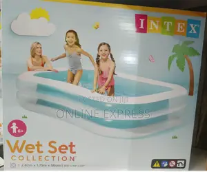 Photo - Portable Foldable Intex Kids Swimming Pool