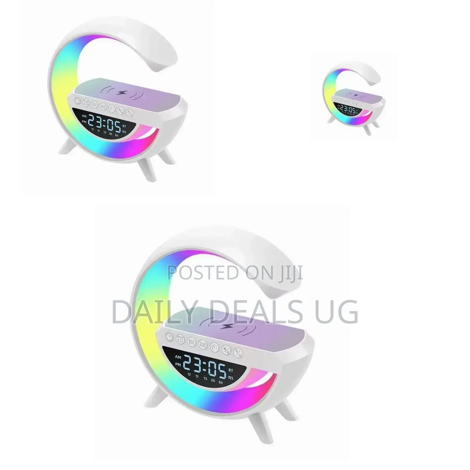 White Wireless Charging Speaker