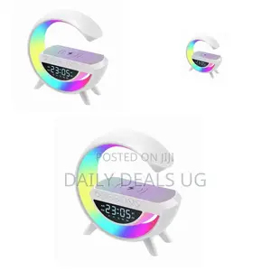 White Wireless Charging Speaker
