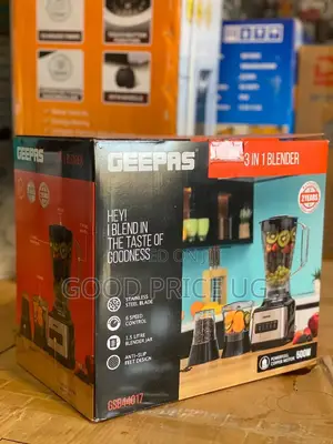 44017 Geepas 3 In 1 Blender With Grinder And Mincer.