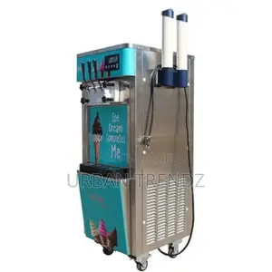 Commercial Ice Cream Machine Maker 3 Flavor Head Easy