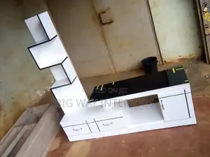 White and Black Tv Stand I1