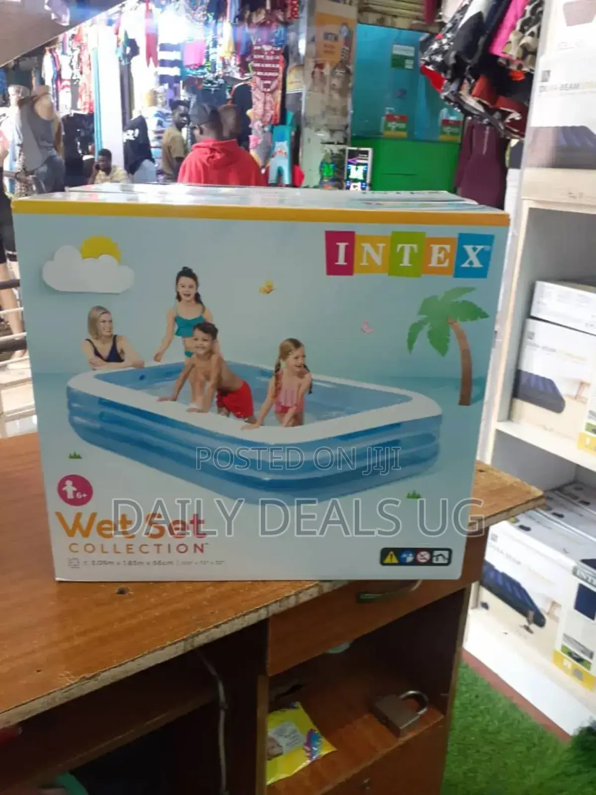 Blue and White Kids Wet Set Swimming Pool