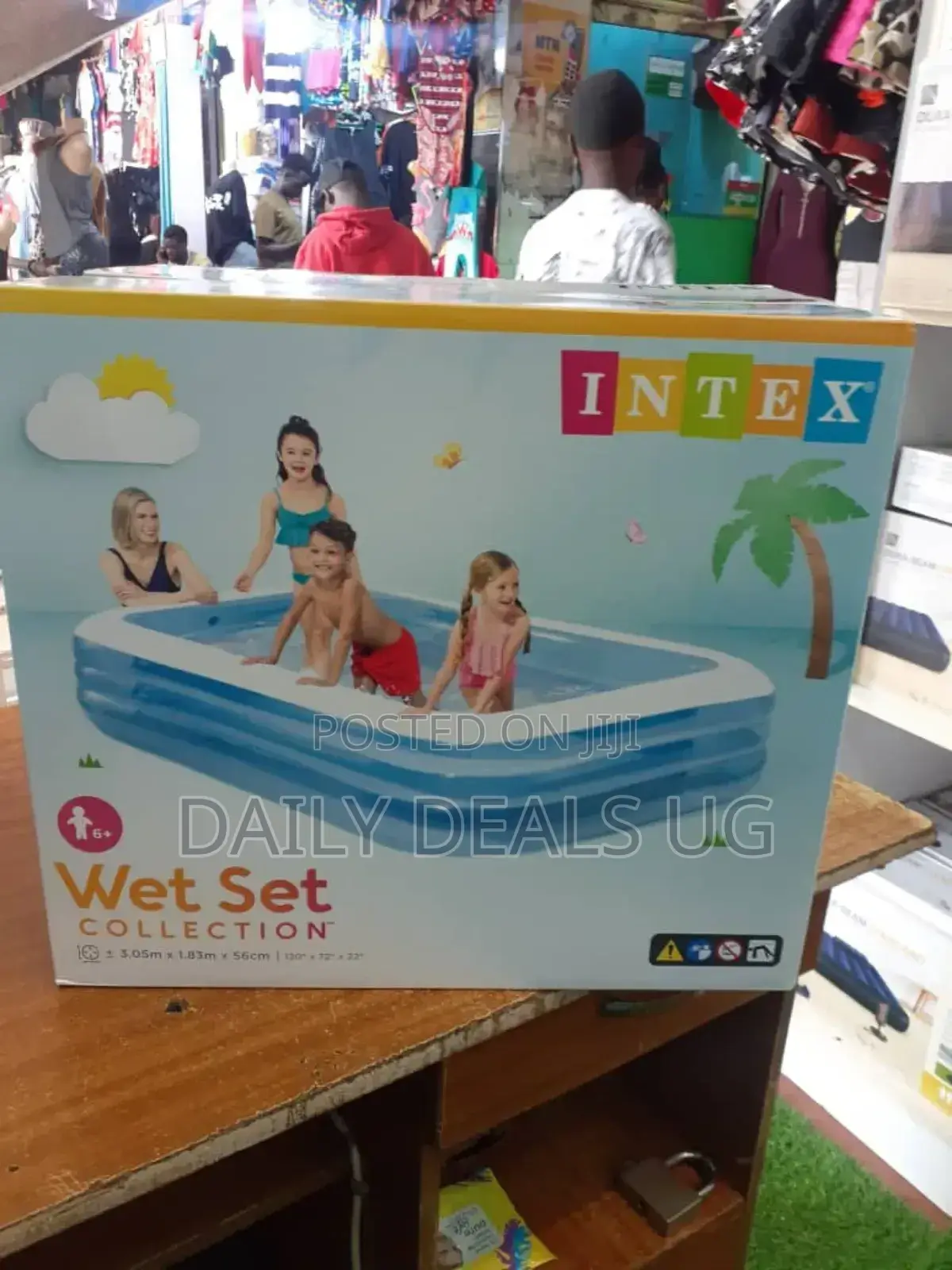 Blue and White Kids Wet Set Swimming Pool